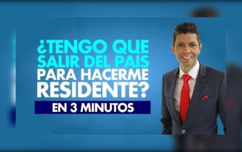 ¿Tengo que salir del país para hacerme residente?