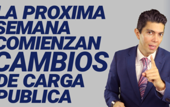 La próxima semana comienzan cambios de carga pública