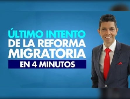 Last attempt at immigration reform