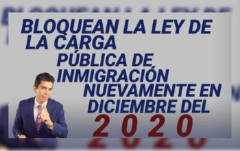 Bloquean la ley de la carga pública de inmigración nuevamente en diciembre del 2020