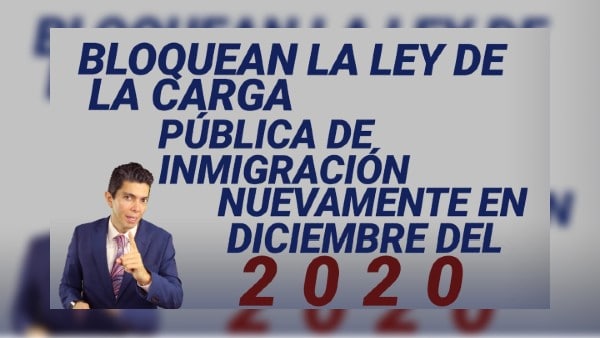 Bloquean la ley de la carga pública de inmigración nuevamente en diciembre del 2020