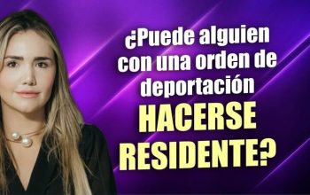 ¿Puede alguien con una orden de deportación hacerse residente?