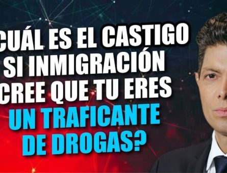 ¿Cuál es el castigo si inmigración cree que tu eres un traficante de drogas?