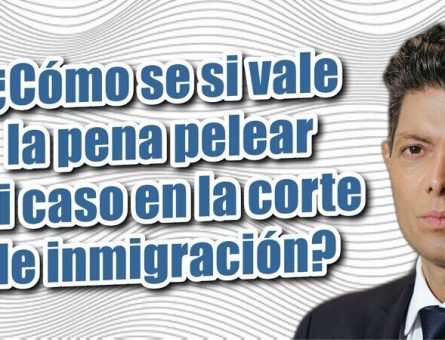 ¿Cómo se si vale la pena pelear mi caso en la corte de inmigración?
