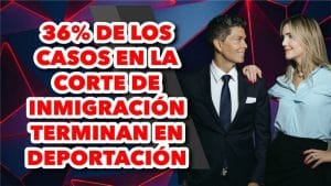 36% de los casos en la corte de inmigración terminan en deportación.